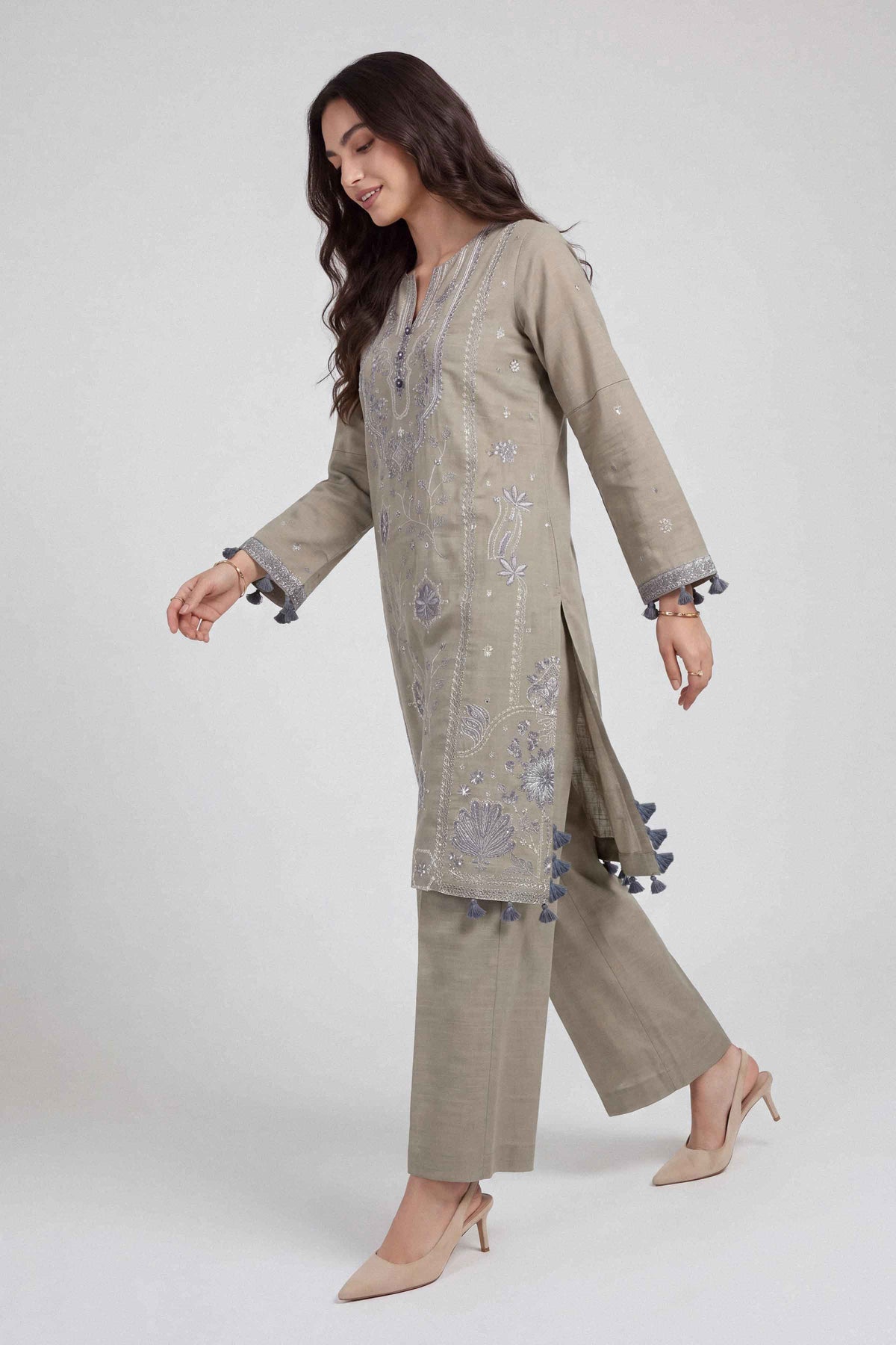 2 Piece - Embroidered Suit - U2STE-NISHA26WV1-80