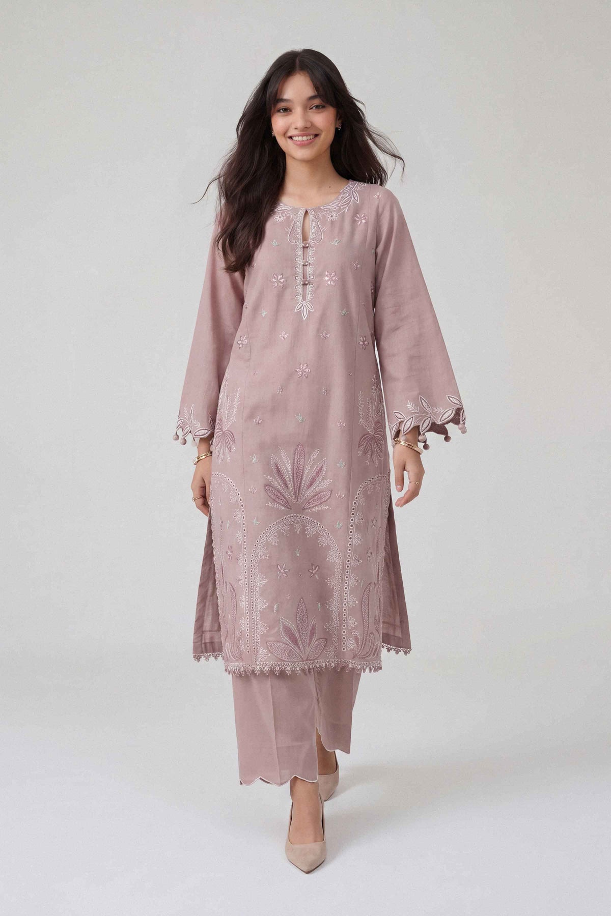 2 Piece - Embroidered Suit - U2STE-NISHA26WV1-86
