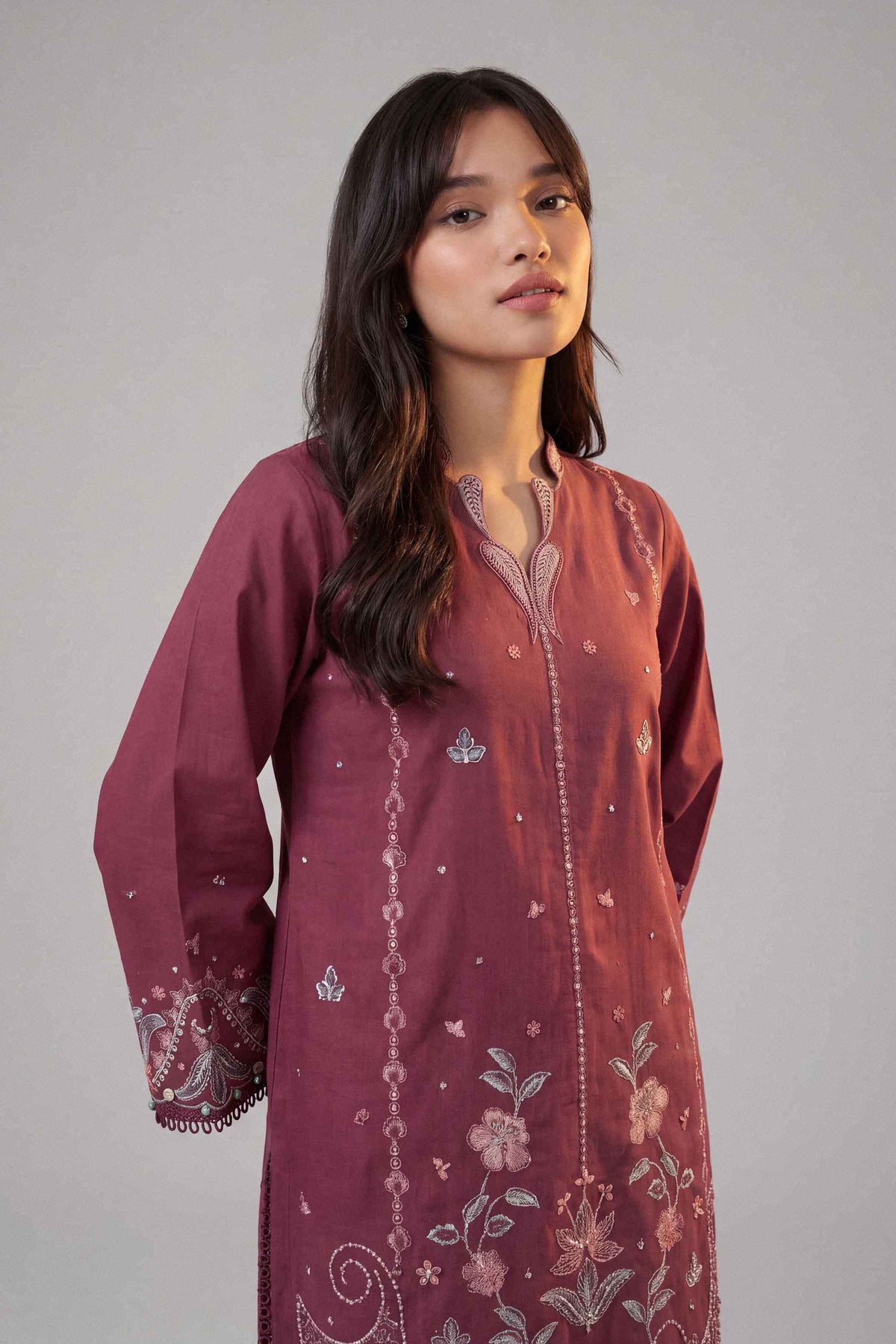 2 Piece - Embroidered Suit - U2STE-NISHA26WV1-89