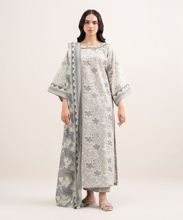 3 Piece - Printed Lawn Suit