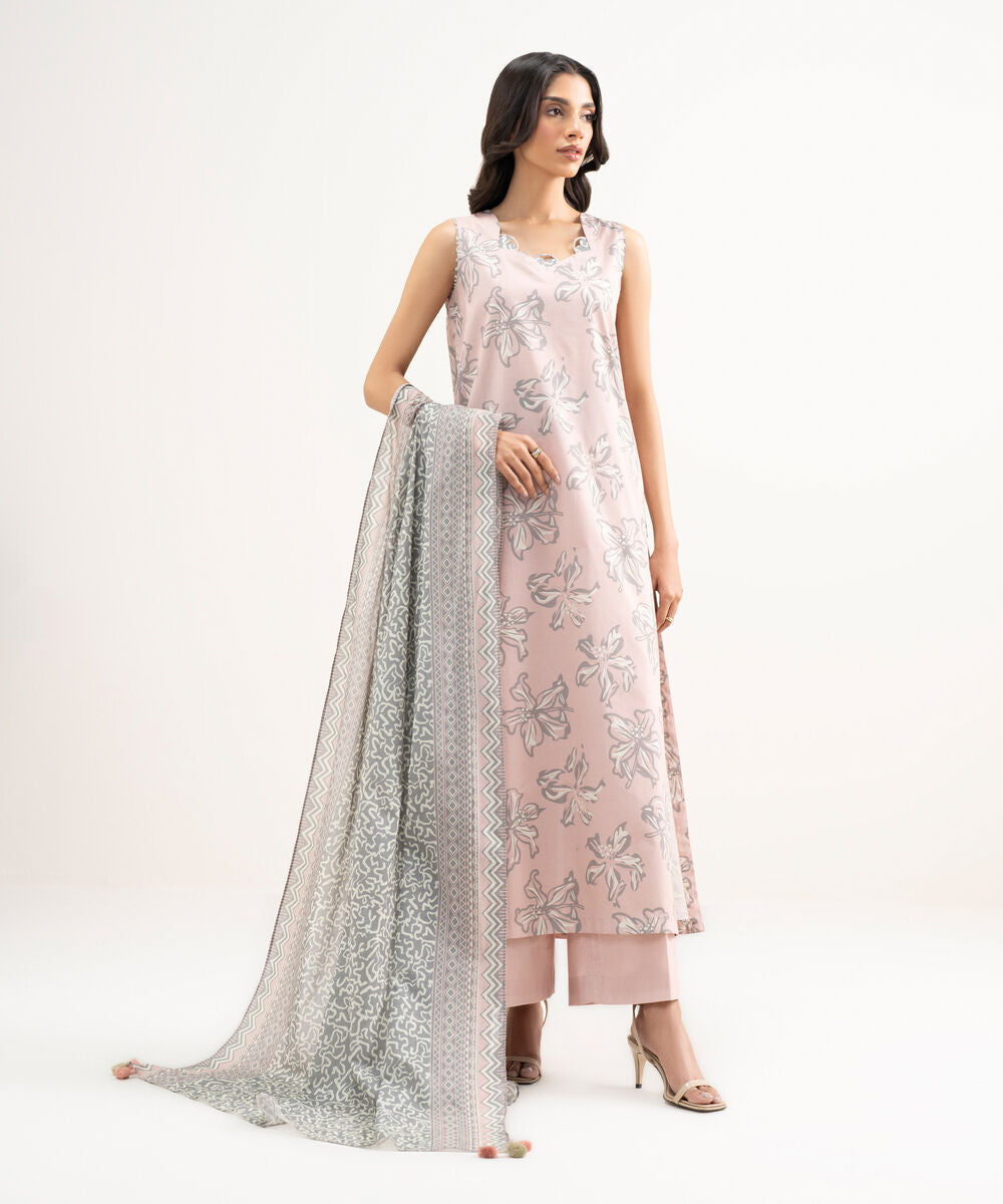 3 Piece - Printed Lawn Suit