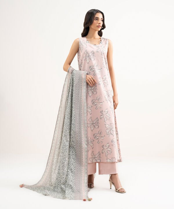 3 Piece - Printed Lawn Suit