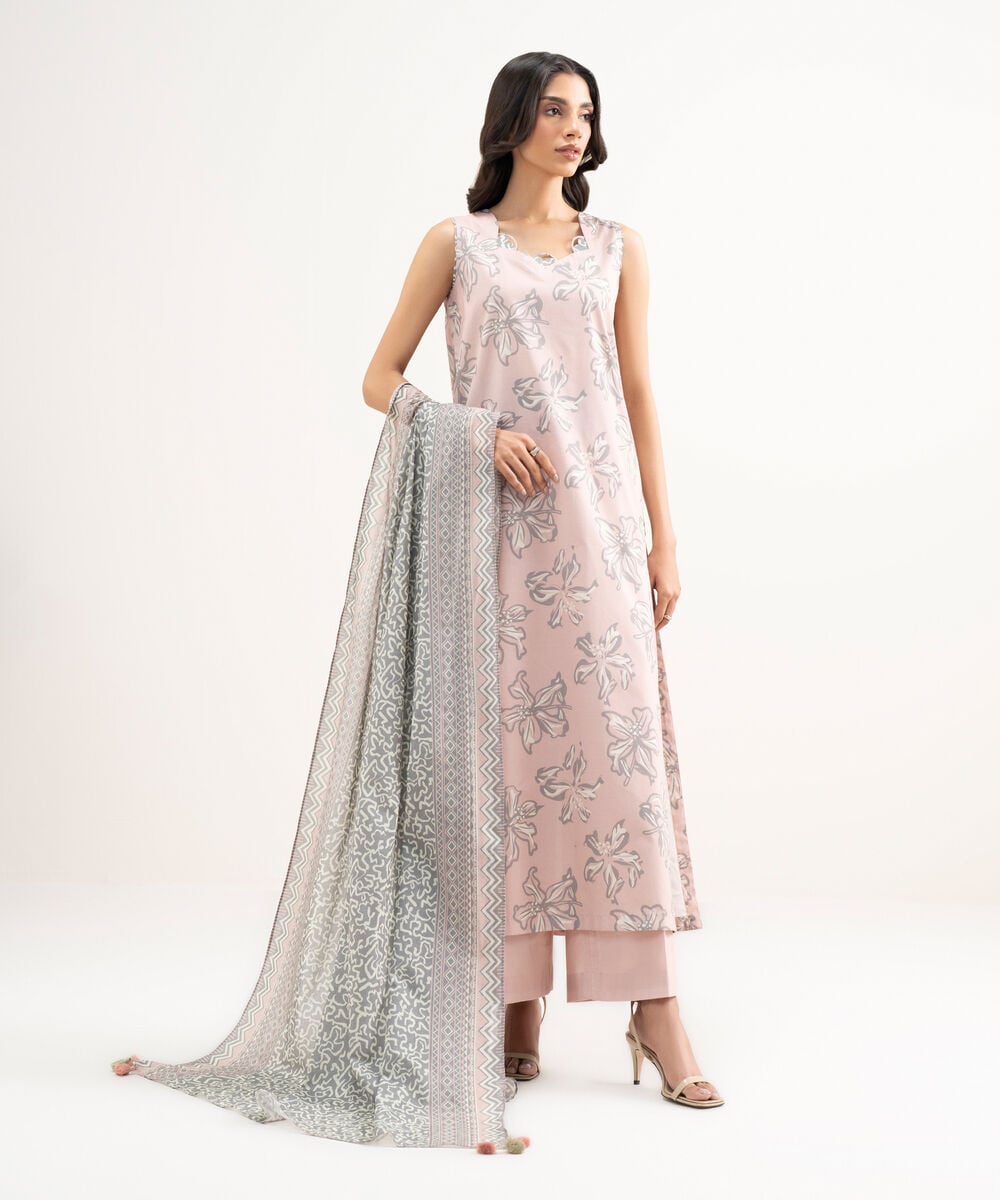 3 Piece - Printed Lawn Suit