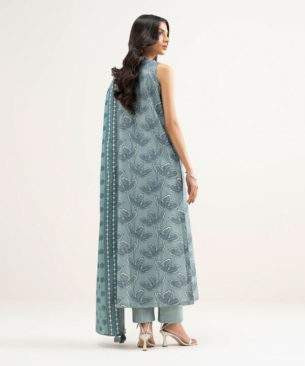 3 Piece - Printed Lawn Suit