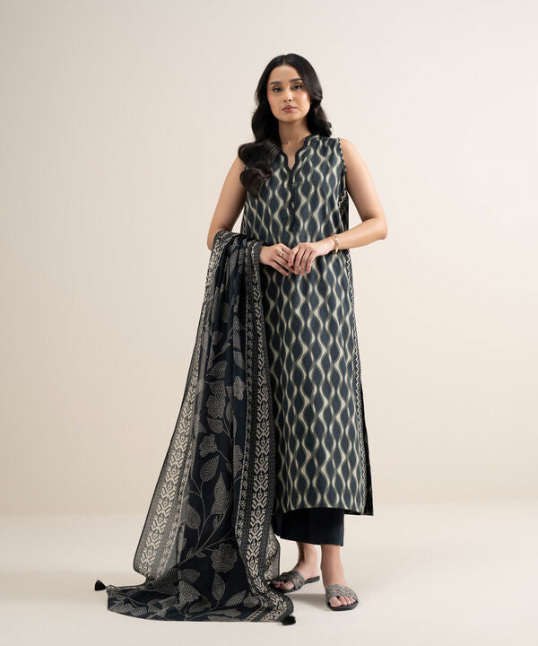3 Piece - Printed Lawn Suit