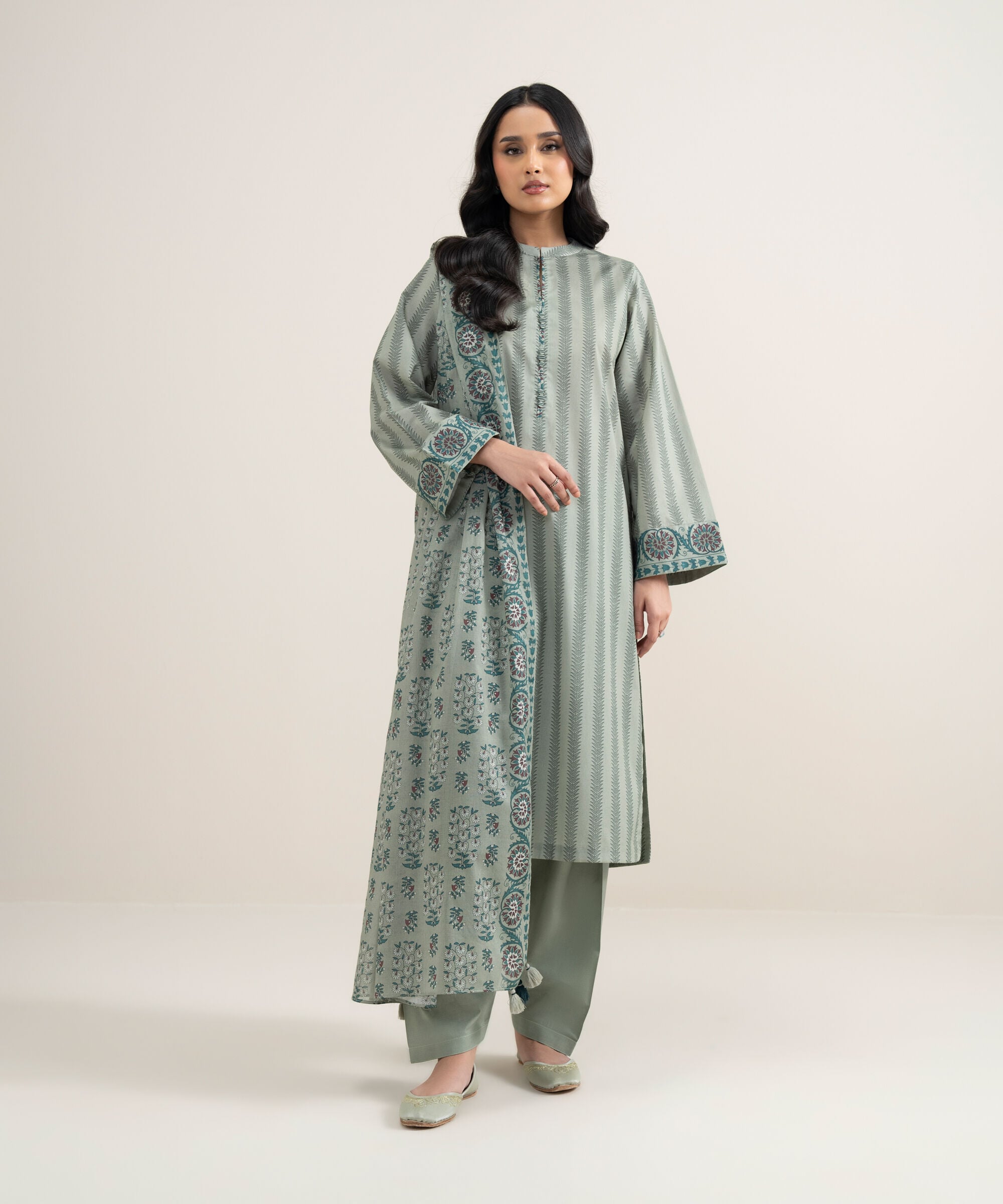 3 Piece - Printed Lawn Suit