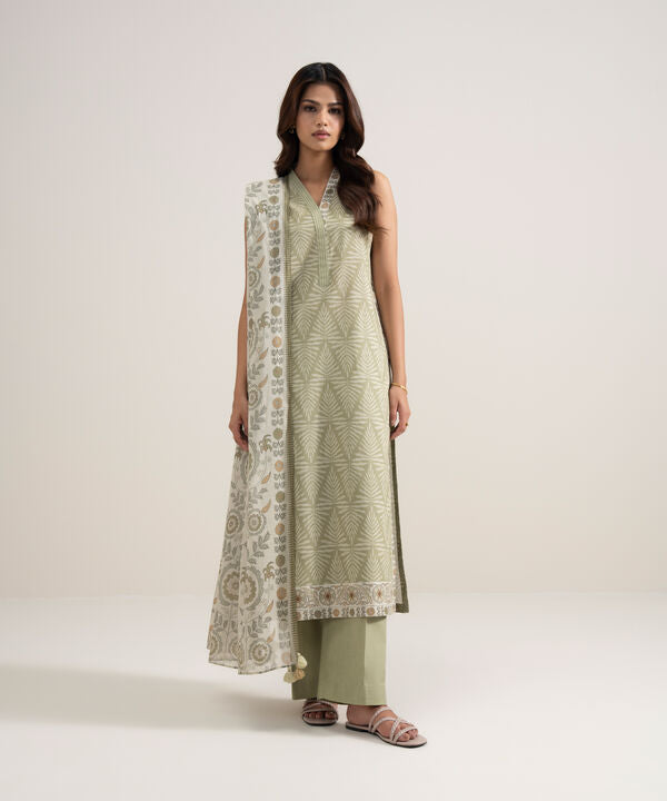 3 Piece - Printed Lawn Suit