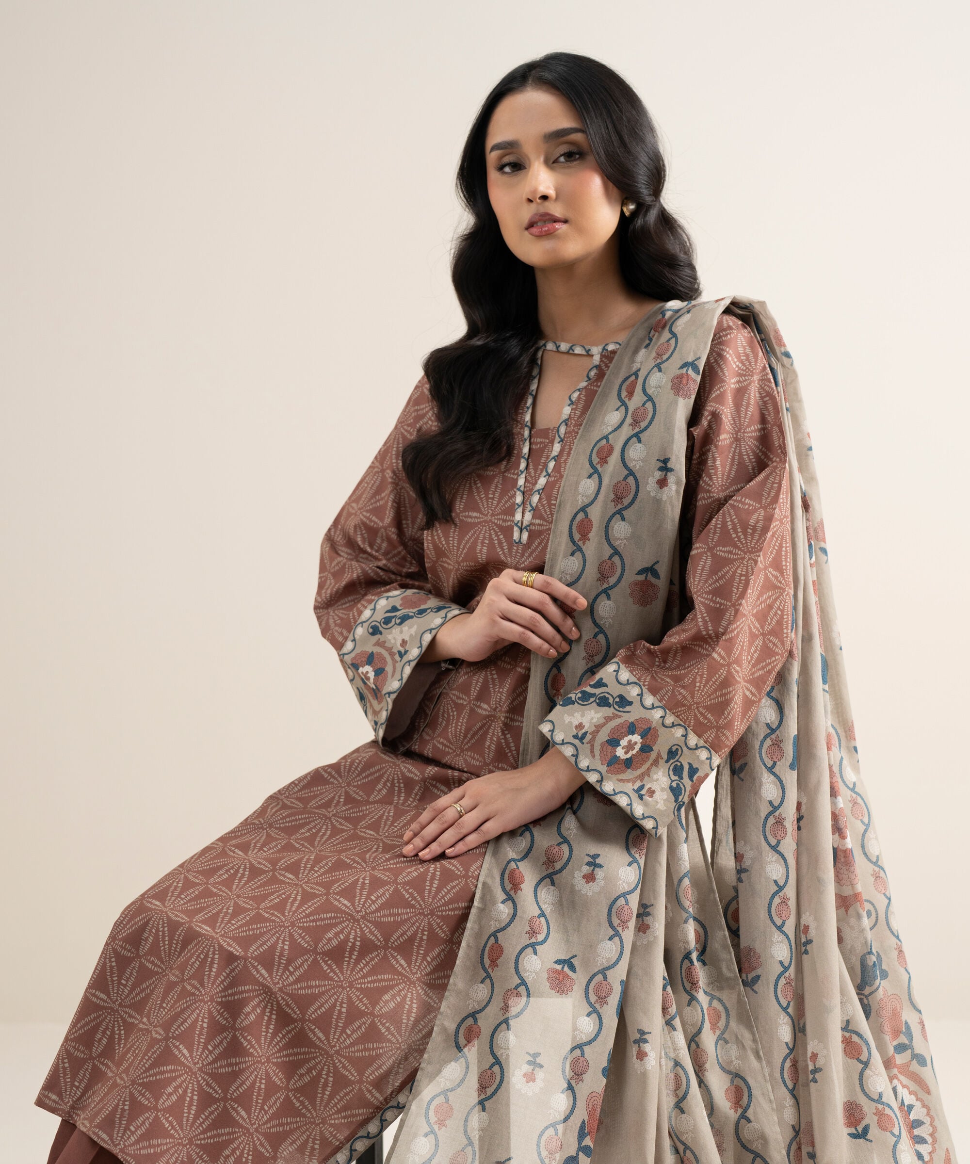 3 Piece - Printed Lawn Suit