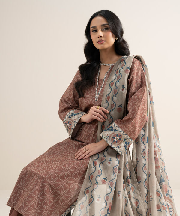 3 Piece - Printed Lawn Suit