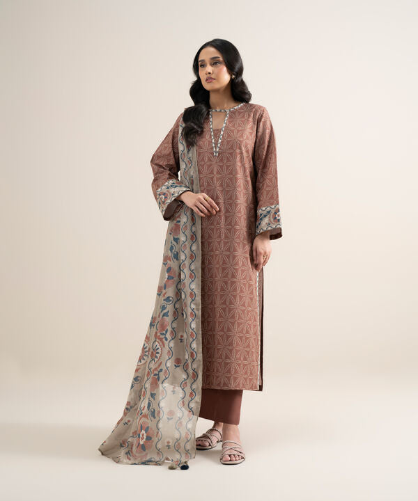 3 Piece - Printed Lawn Suit