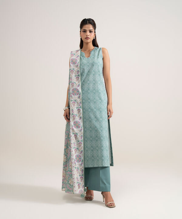 3 Piece - Printed Lawn Suit