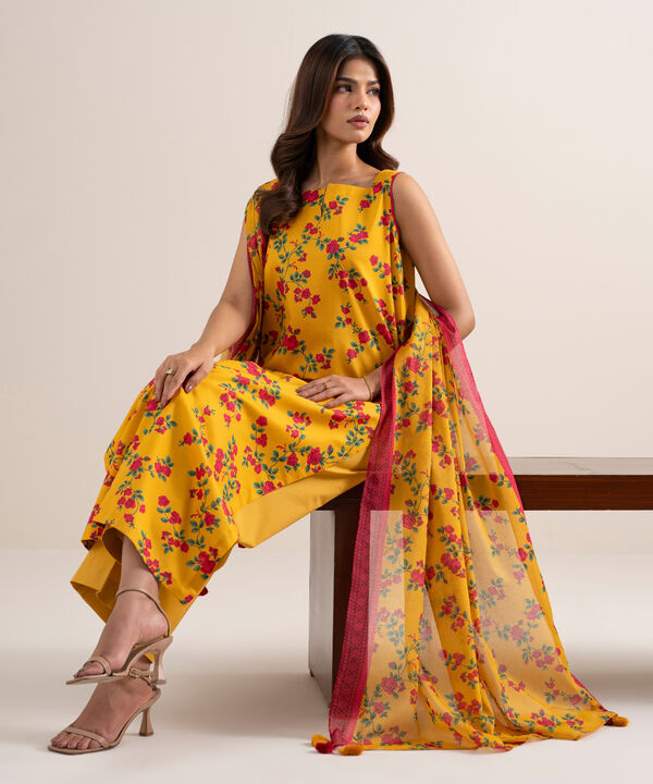 3 Piece - Printed Lawn Suit