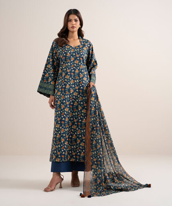 3 Piece - Printed Lawn Suit