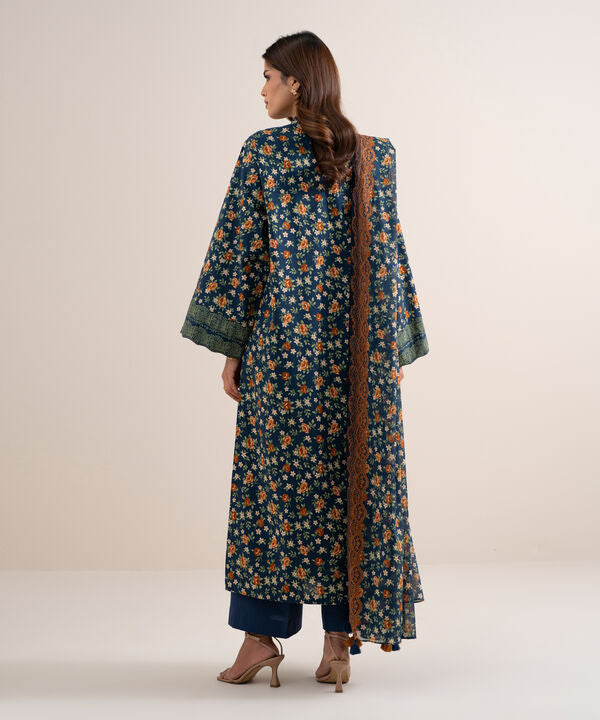 3 Piece - Printed Lawn Suit