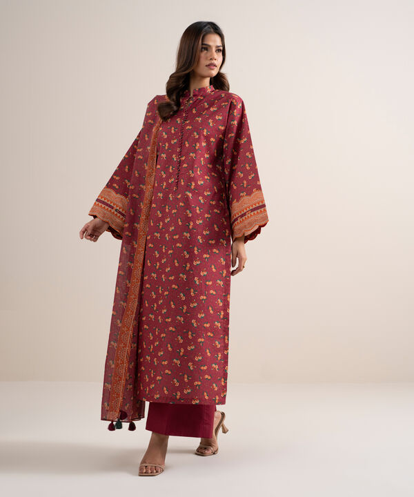 3 Piece - Printed Lawn Suit