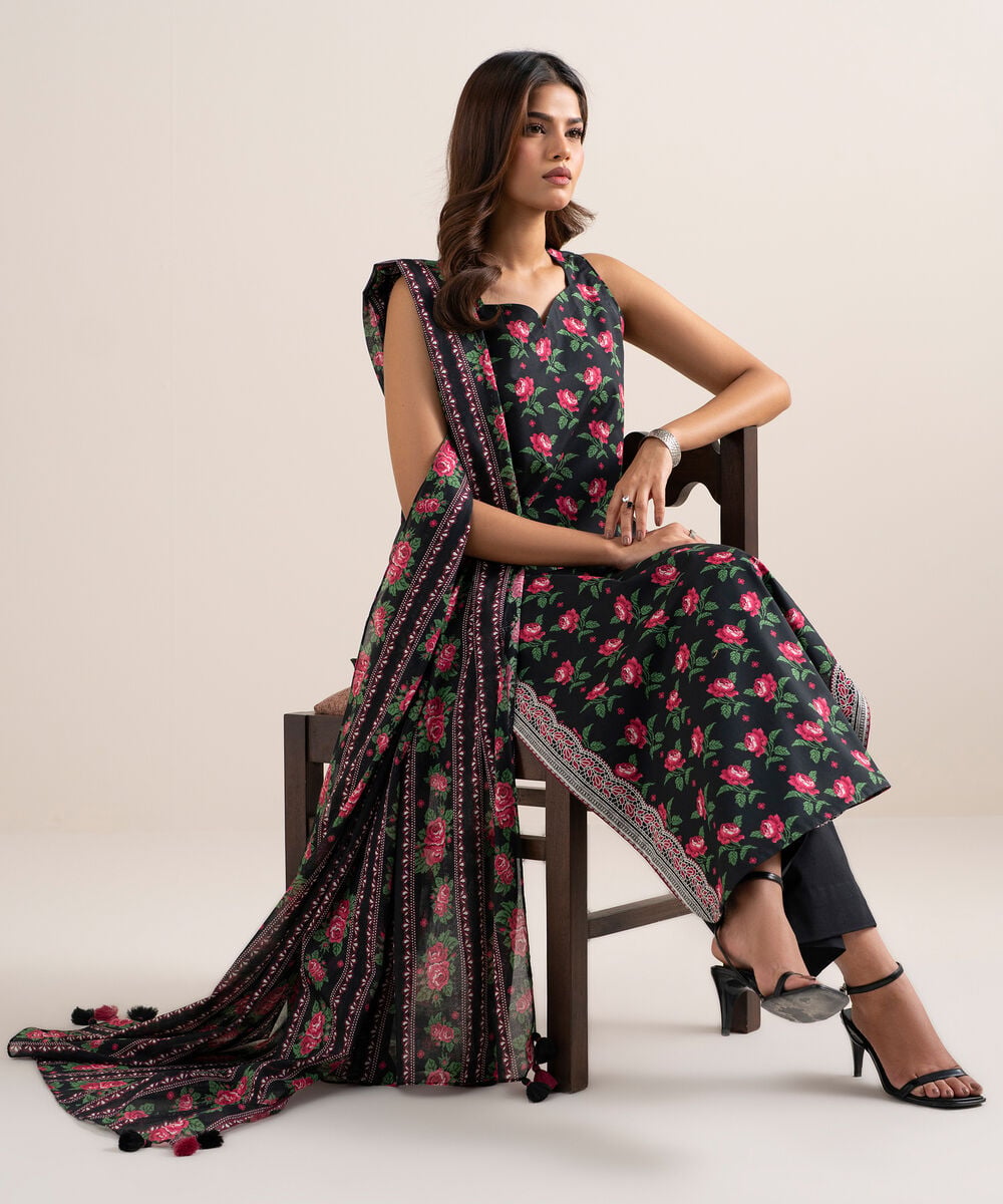 3 Piece - Printed Lawn Suit