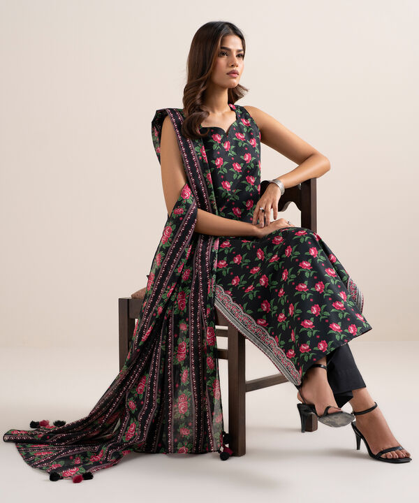 3 Piece - Printed Lawn Suit