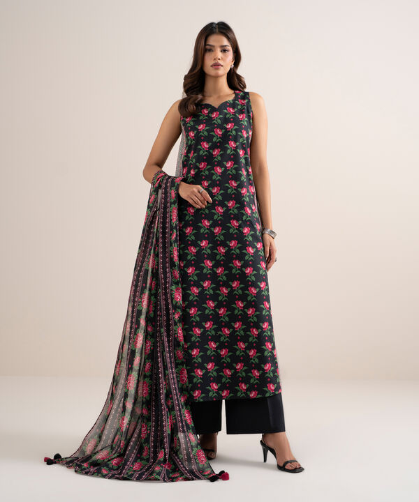 3 Piece - Printed Lawn Suit