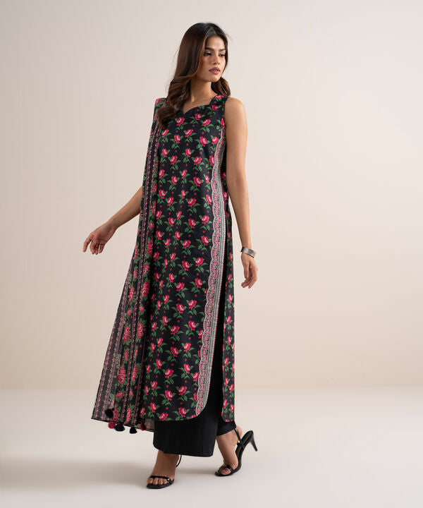 3 Piece - Printed Lawn Suit