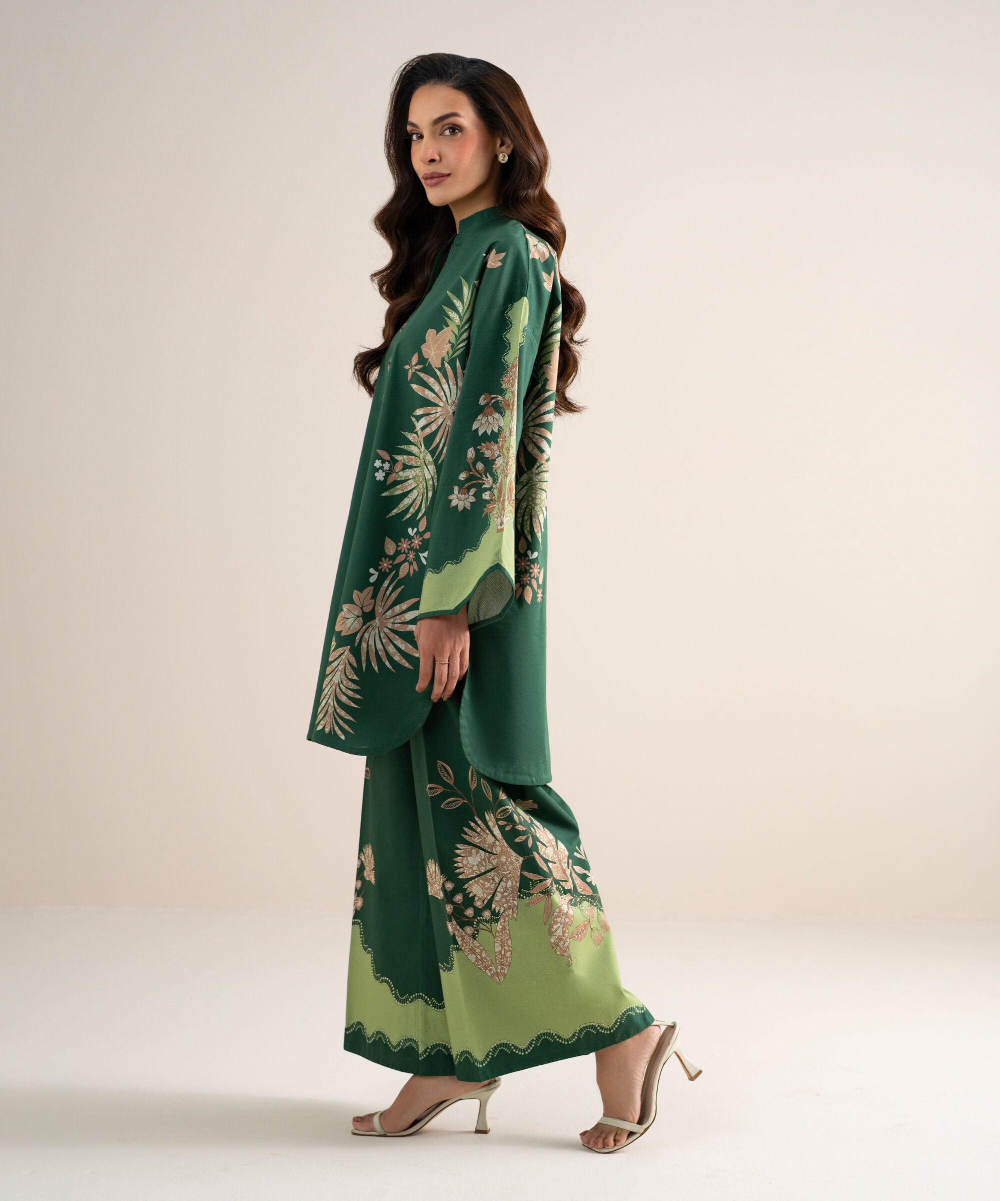 2 Piece - Printed Lawn Suit U2TDDS26V749