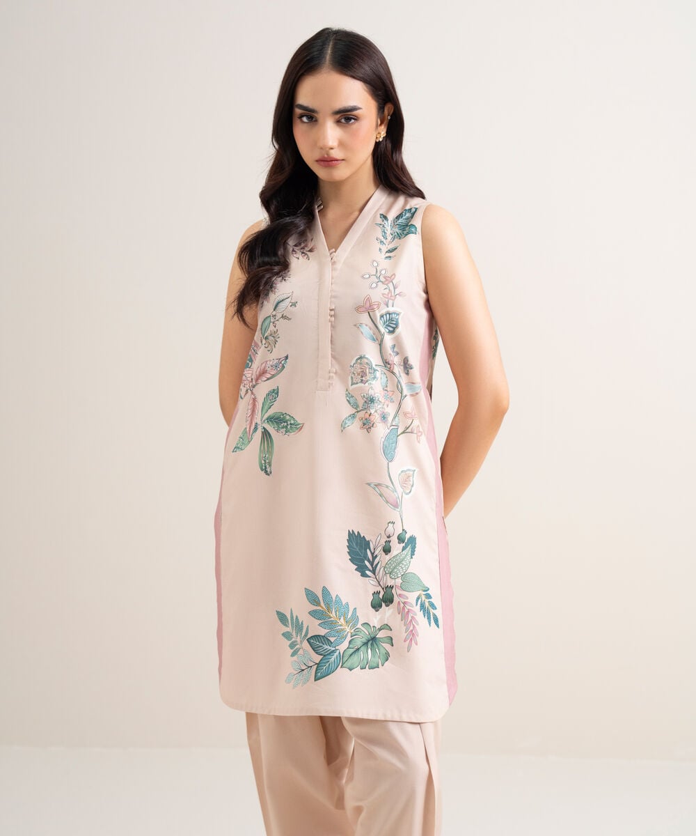 2 Piece - Printed Lawn Suit U2TDDS26V752
