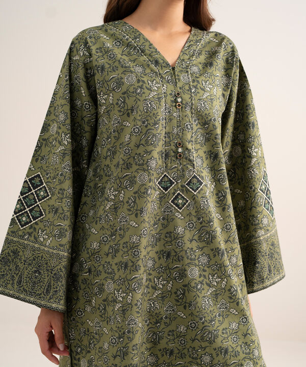 2 Piece - Printed Cotton Suit