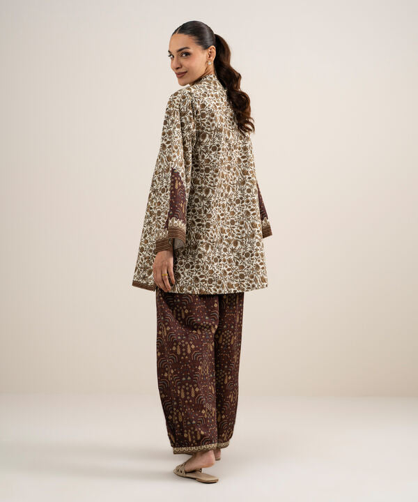 2 Piece - Printed Cotton Suit