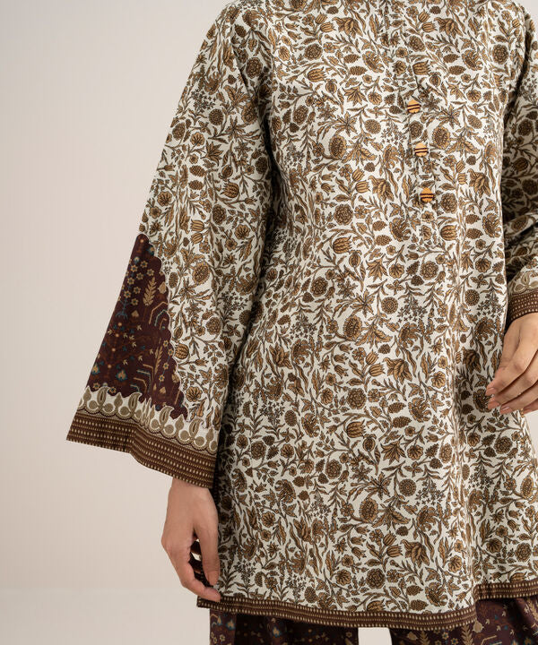 2 Piece - Printed Cotton Suit