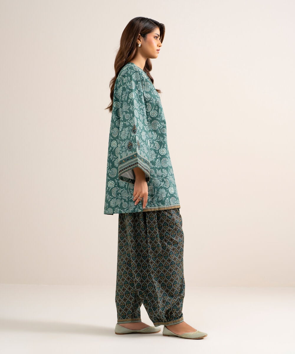 2 Piece - Printed Cotton Suit U2TDDS26V756