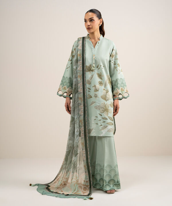3 Piece - Printed Lawn Suit