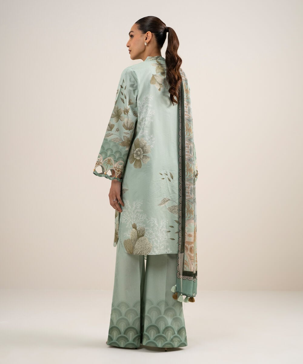 3 Piece - Printed Lawn Suit U2TDDS26V757