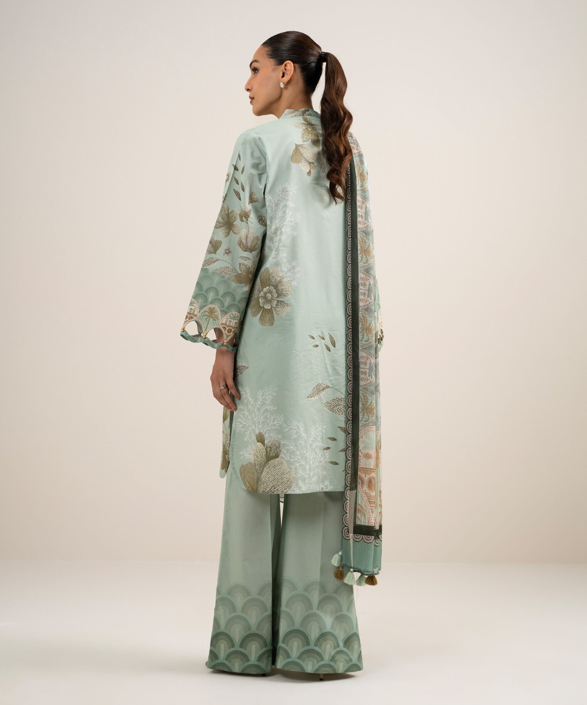 3 Piece - Printed Lawn Suit U2TDDS26V757