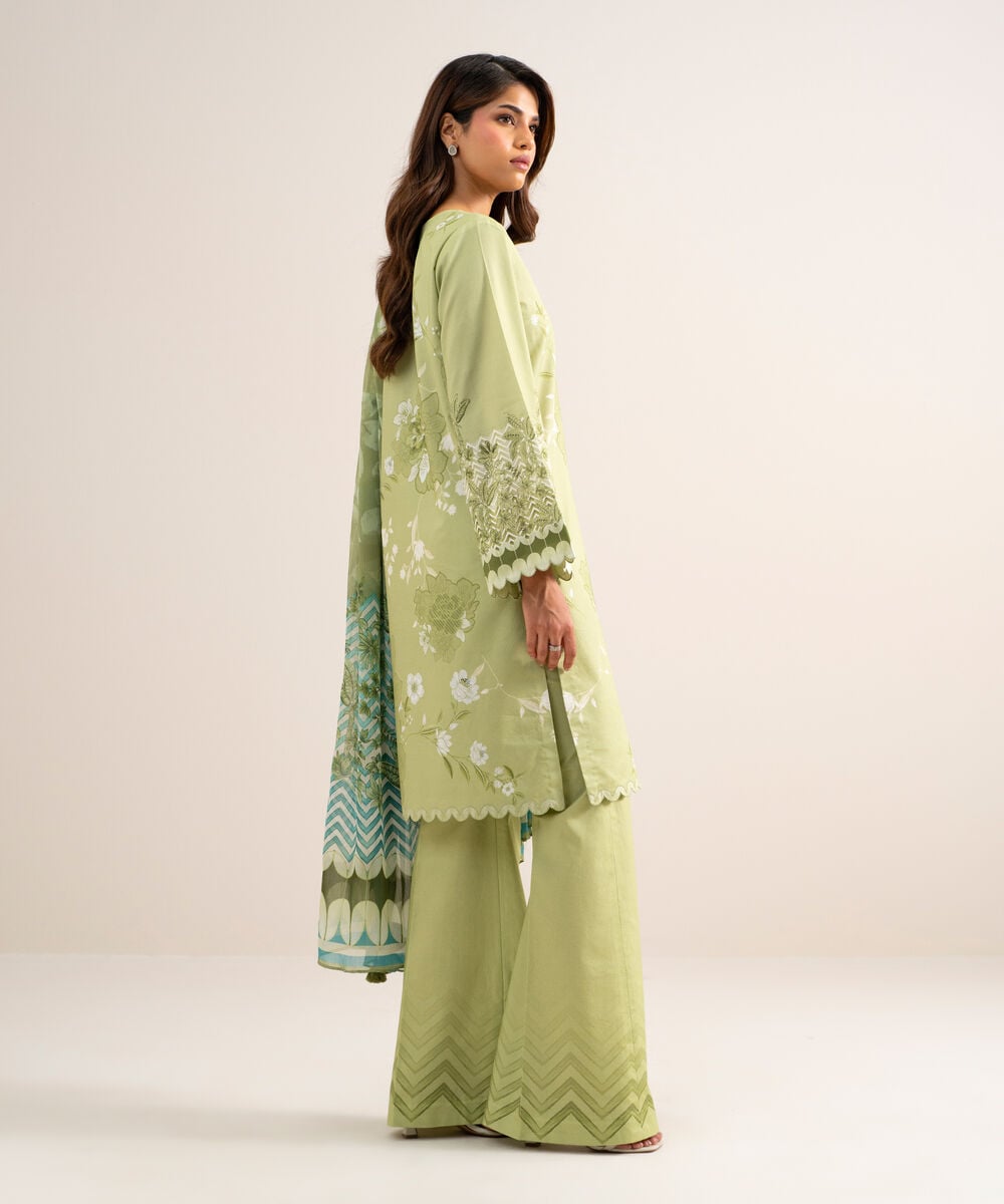 3 Piece - Printed Lawn Suit U2TDDS26V758