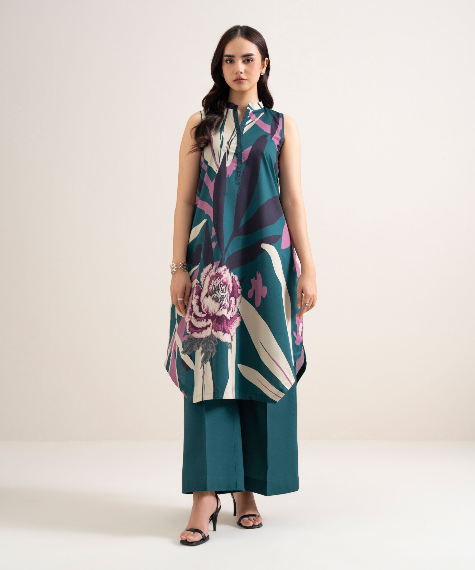 2 Piece - Printed Lawn Suit U2TDDS26V761