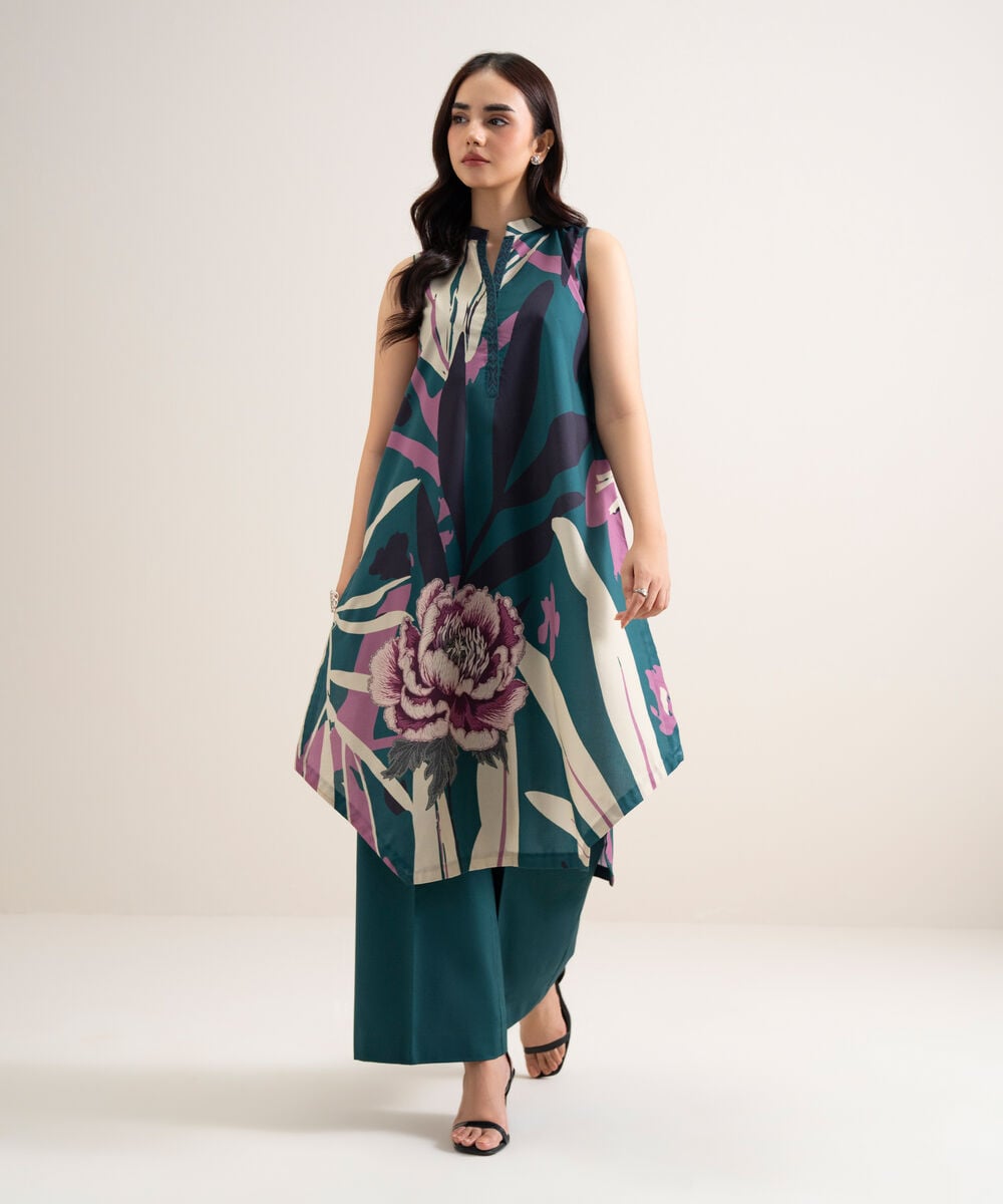 2 Piece - Printed Lawn Suit U2TDDS26V761