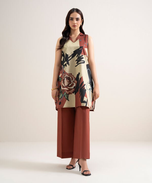 2 Piece - Printed Lawn Suit