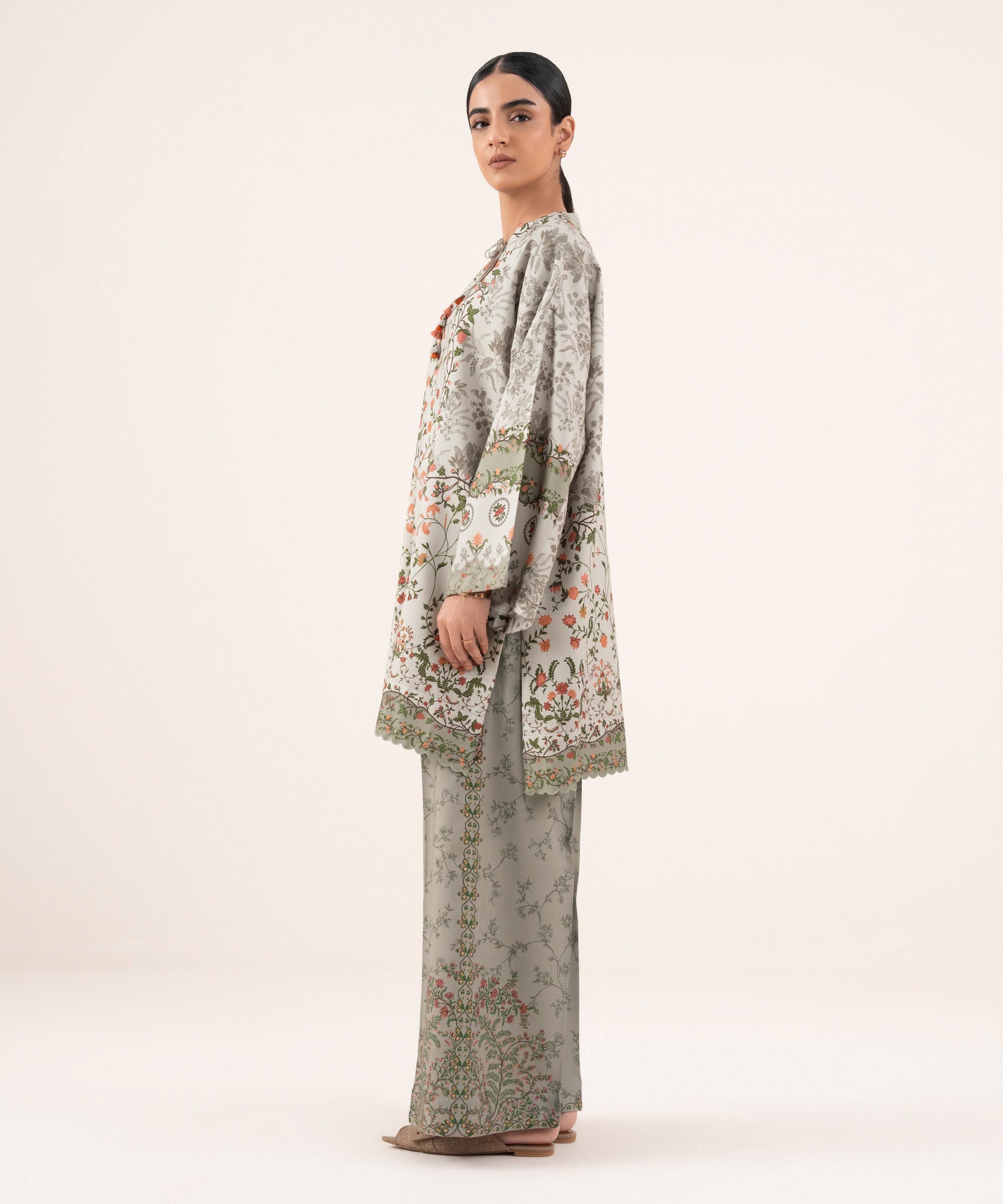 2 Piece - Printed Viscose Khaddar Suit