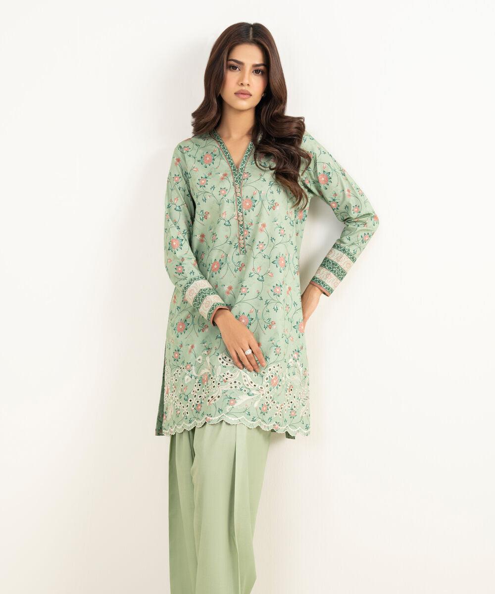 2 Piece - Embroidered Lawn Suit