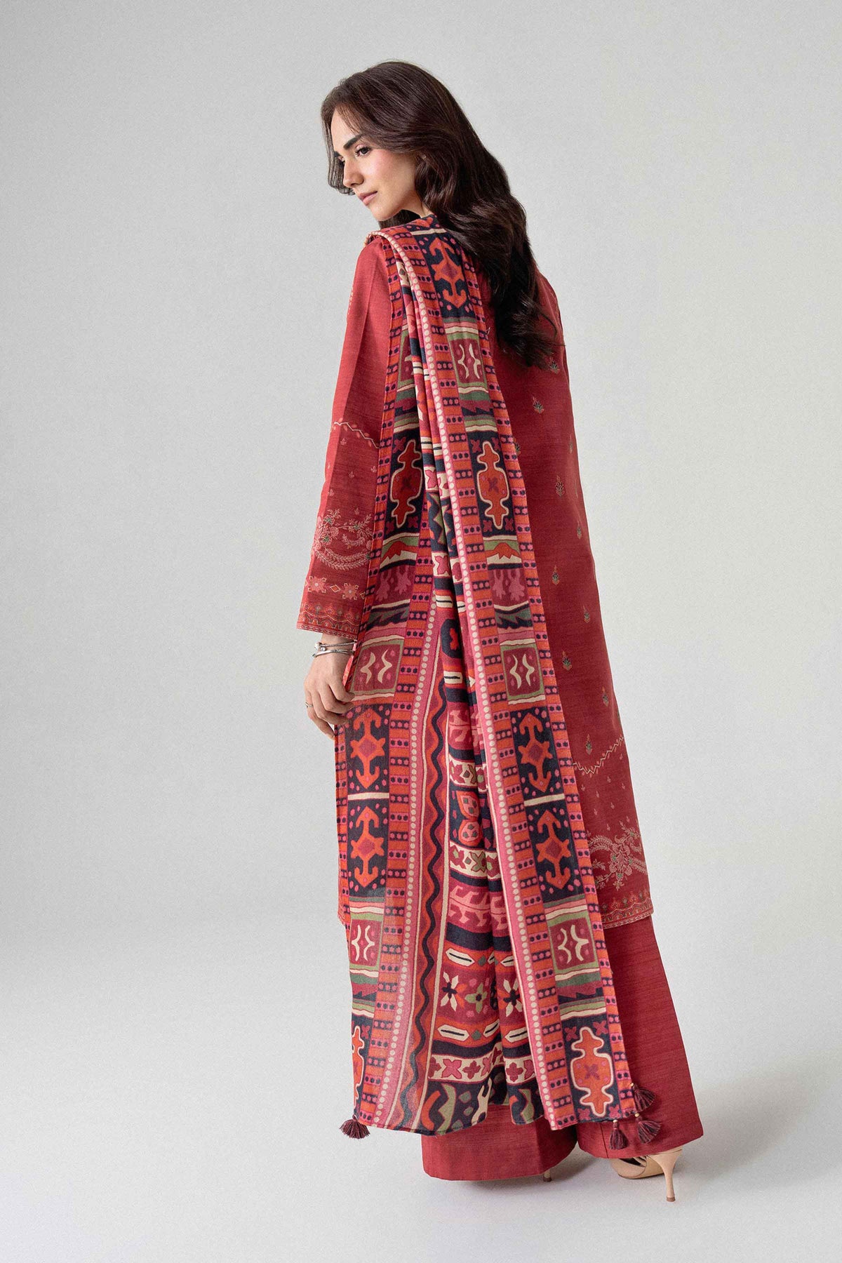 3 Piece - Digital Printed Suit - U3P-NISHA26WV1-100