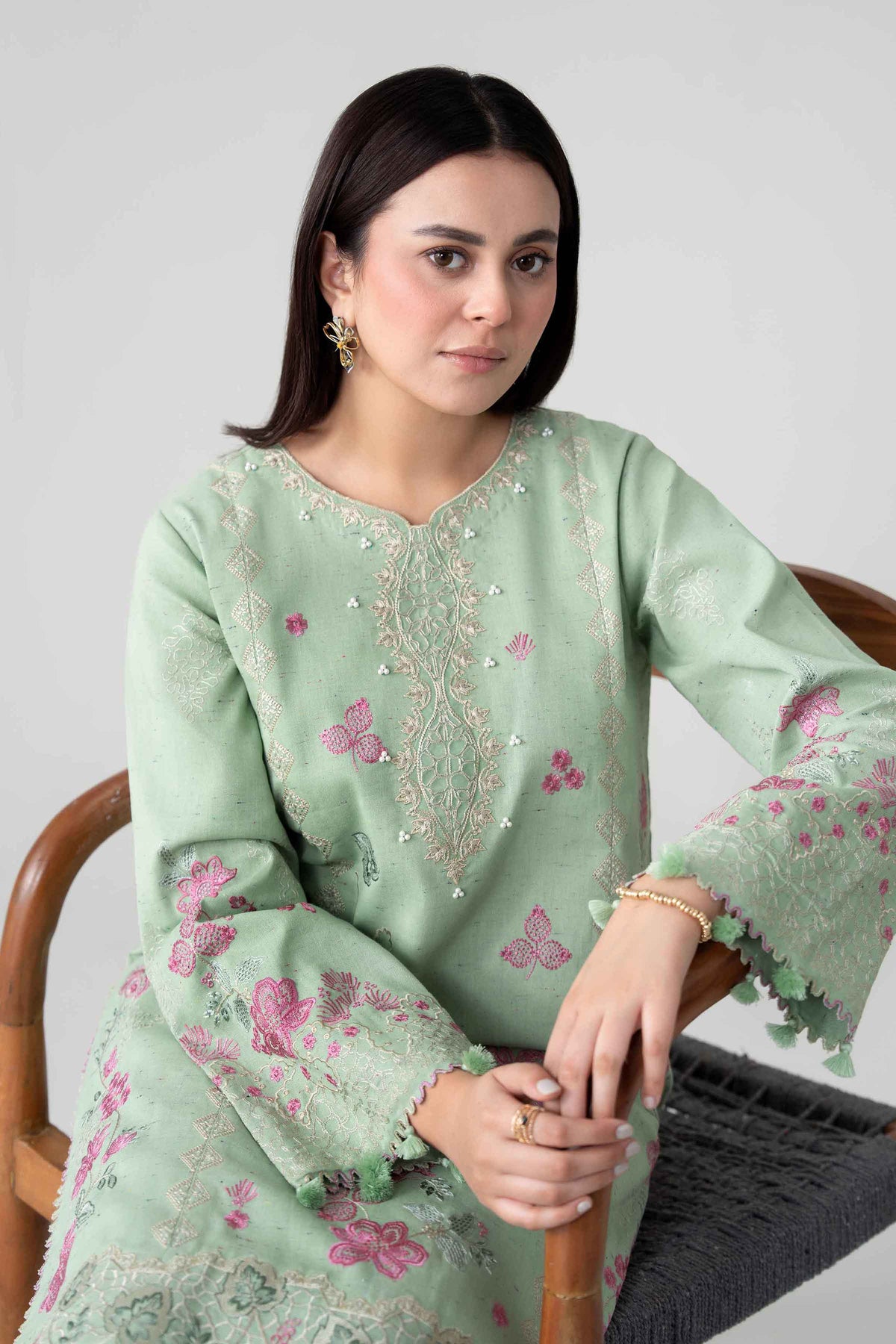 2 Piece - Embroidered Suit - U3P-NISHA26WV1-107