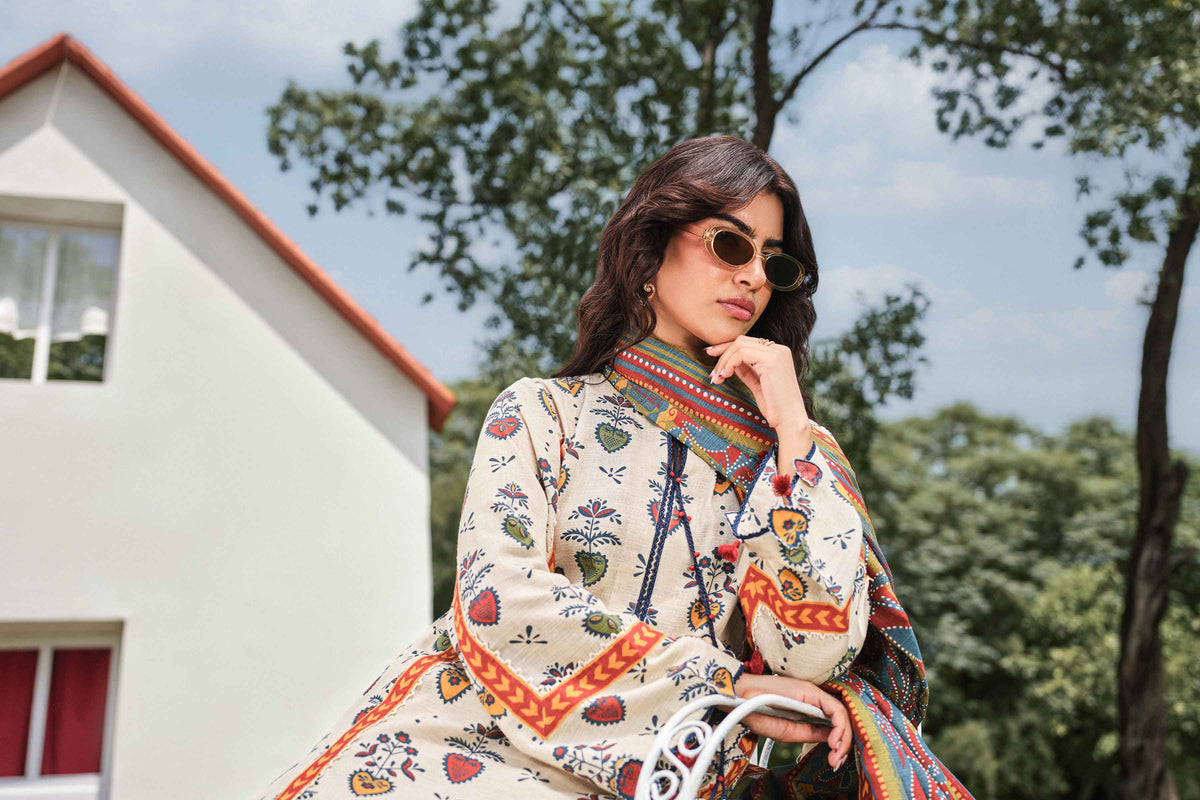 3 Piece - Printed Suit - U3P-NISHA26WV1-17