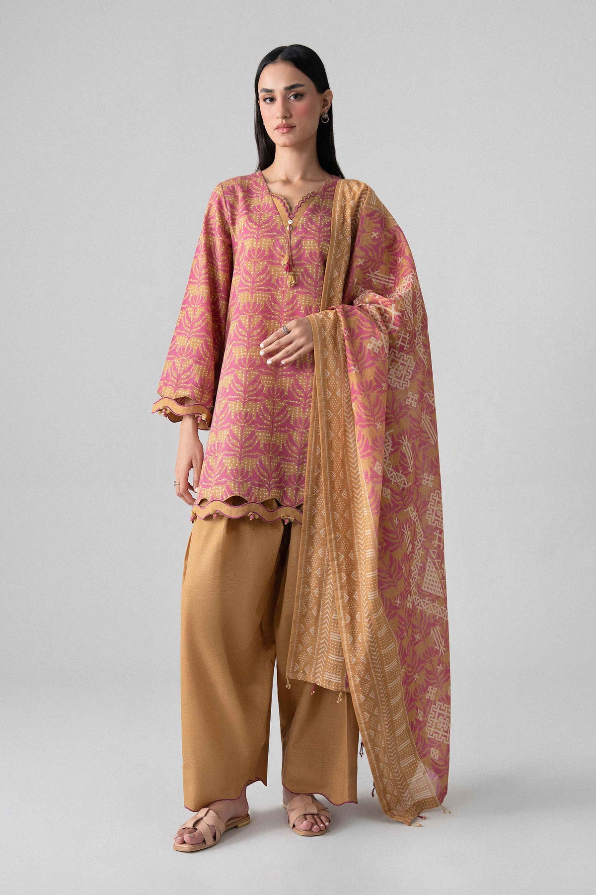 3 Piece - Printed Suit - U3P-NISHA26WV1-18