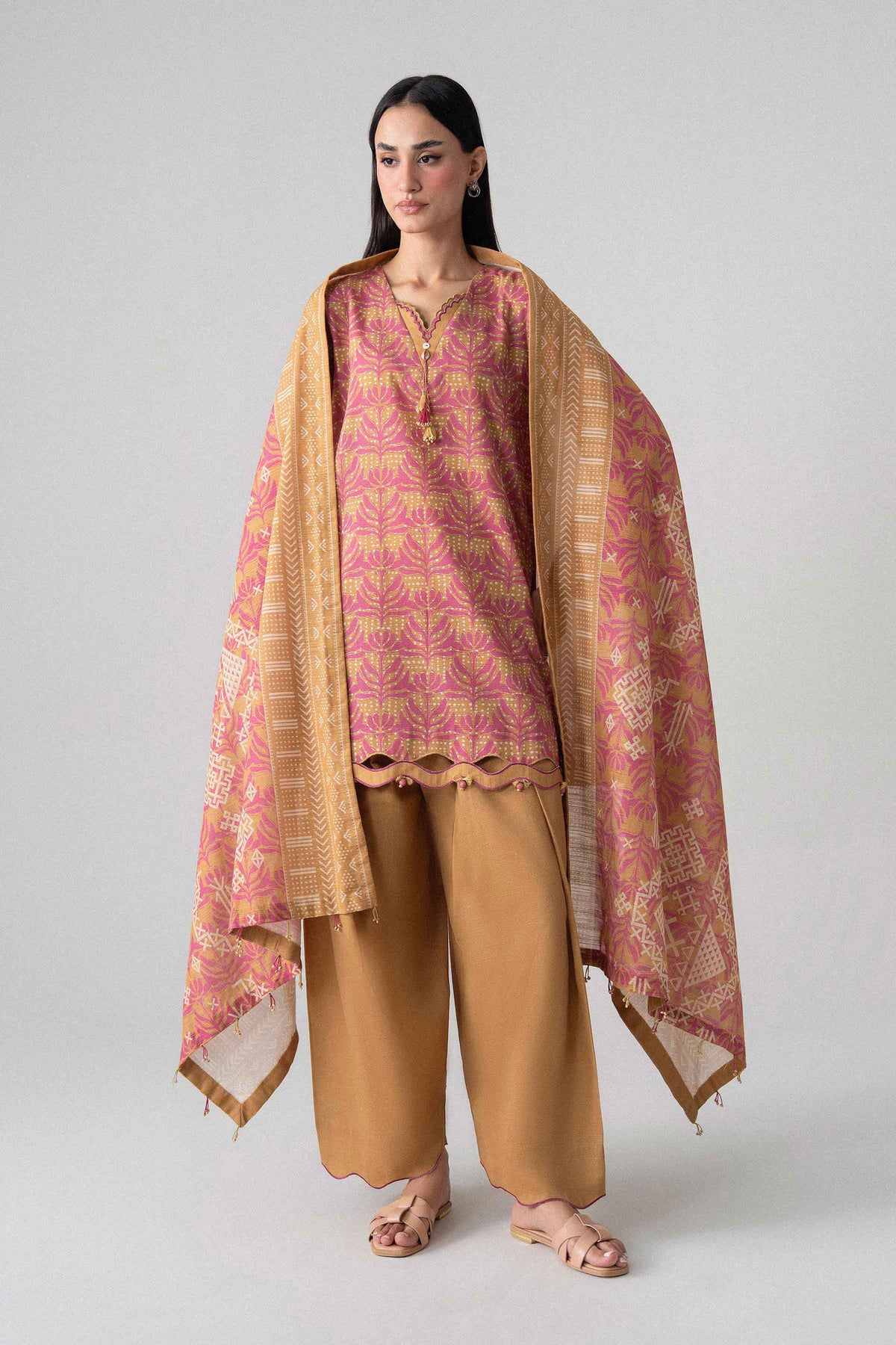 3 Piece - Printed Suit - U3P-NISHA26WV1-18