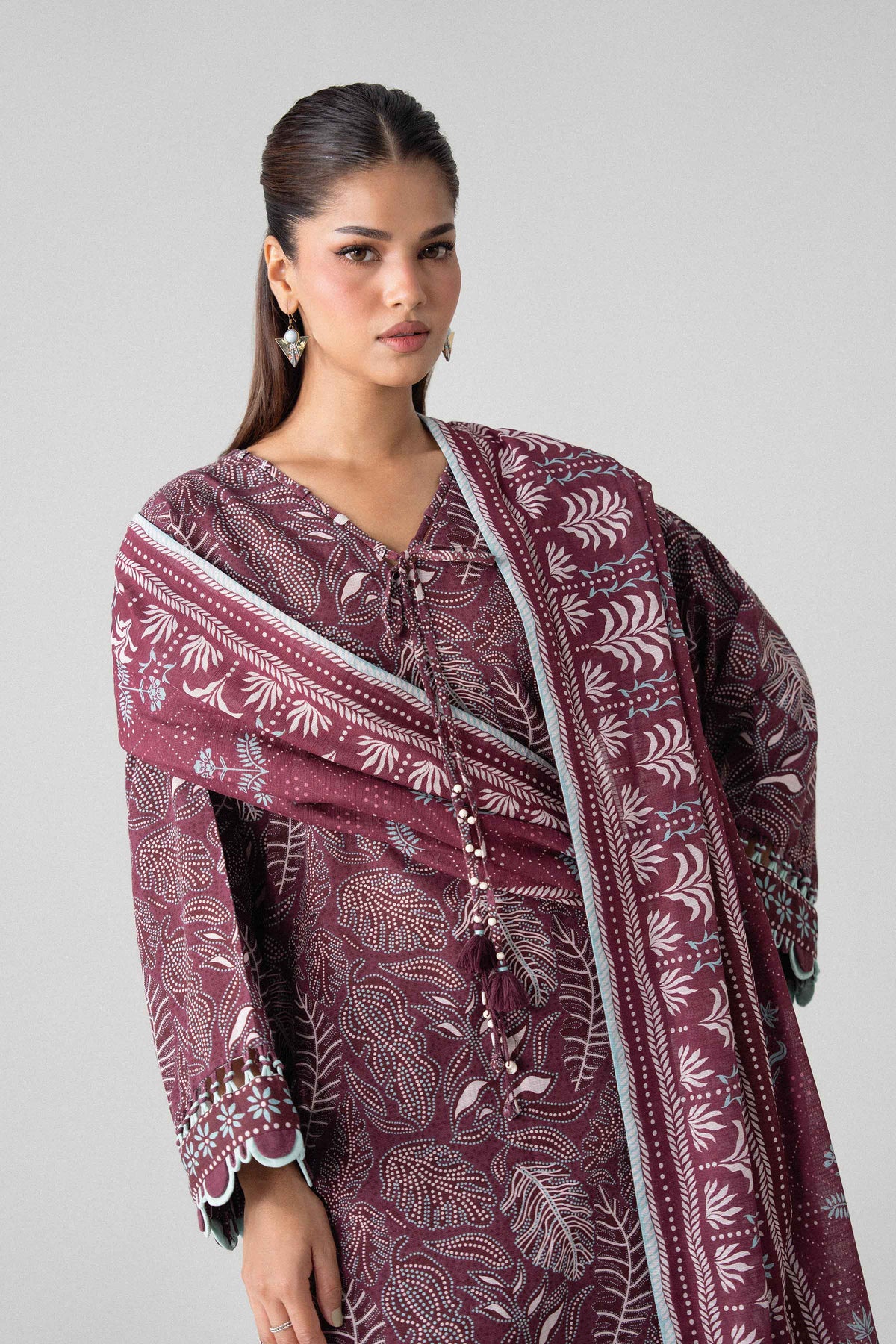 3 Piece - Printed Suit - U3P-NISHA26WV1-19