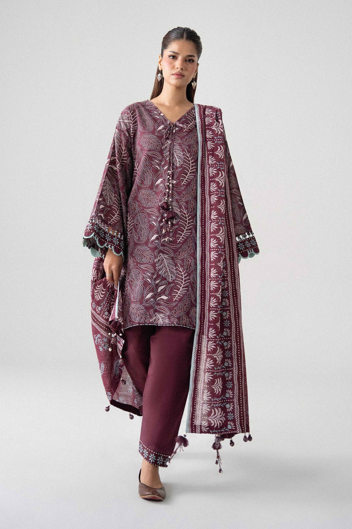 3 Piece - Printed Suit - U3P-NISHA26WV1-19