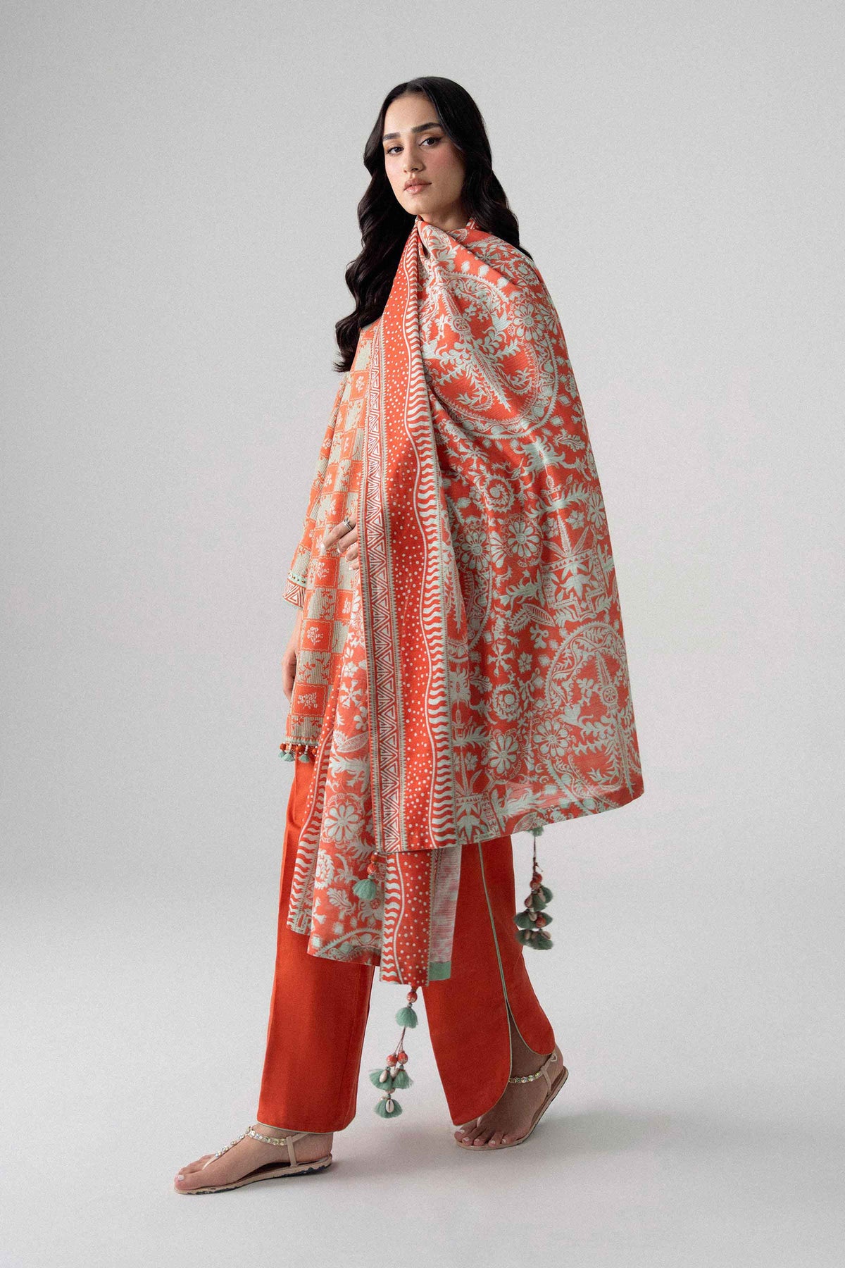 3 Piece - Printed Suit - U3P-NISHA26WV1-20