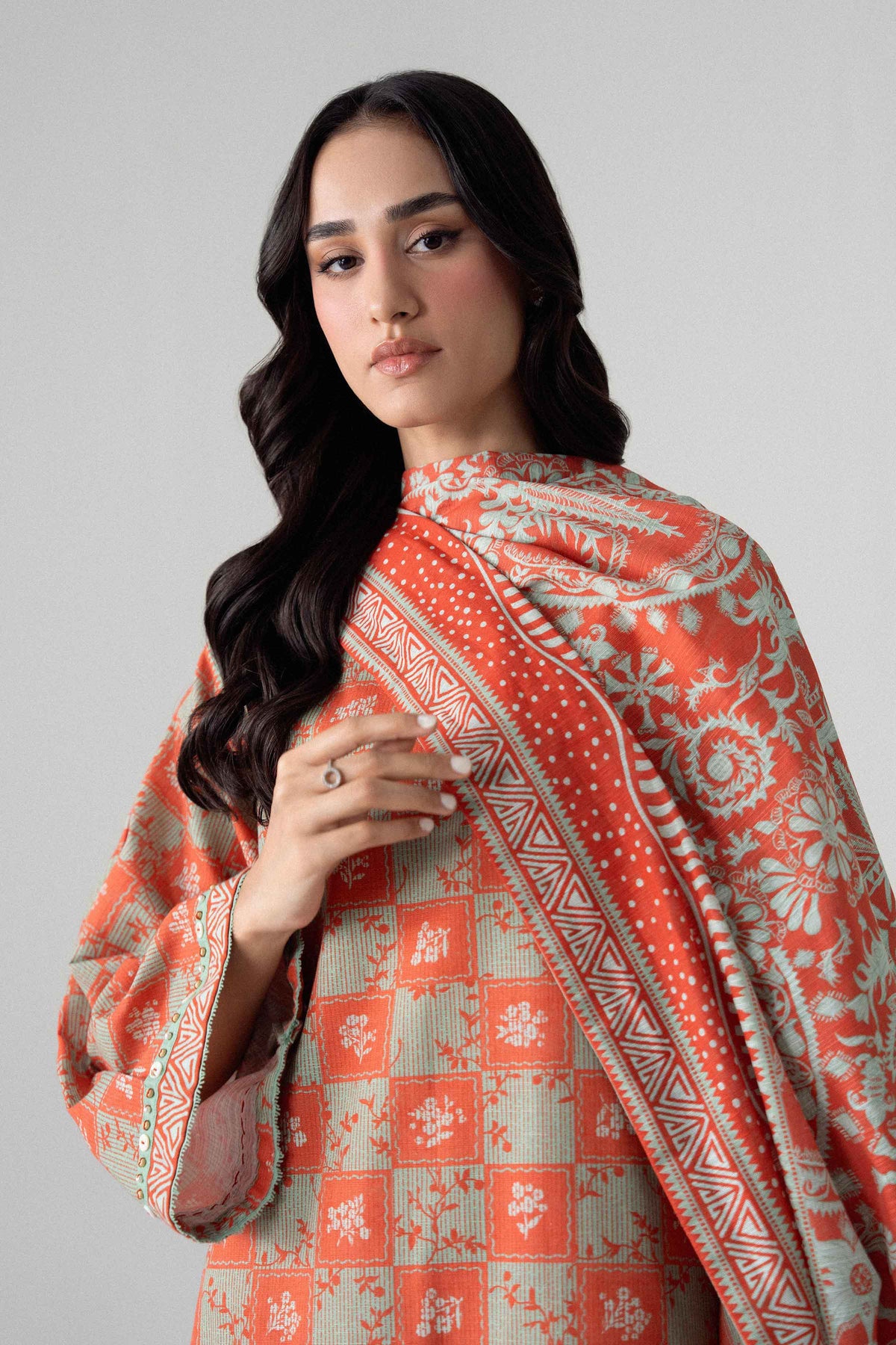3 Piece - Printed Suit - U3P-NISHA26WV1-20
