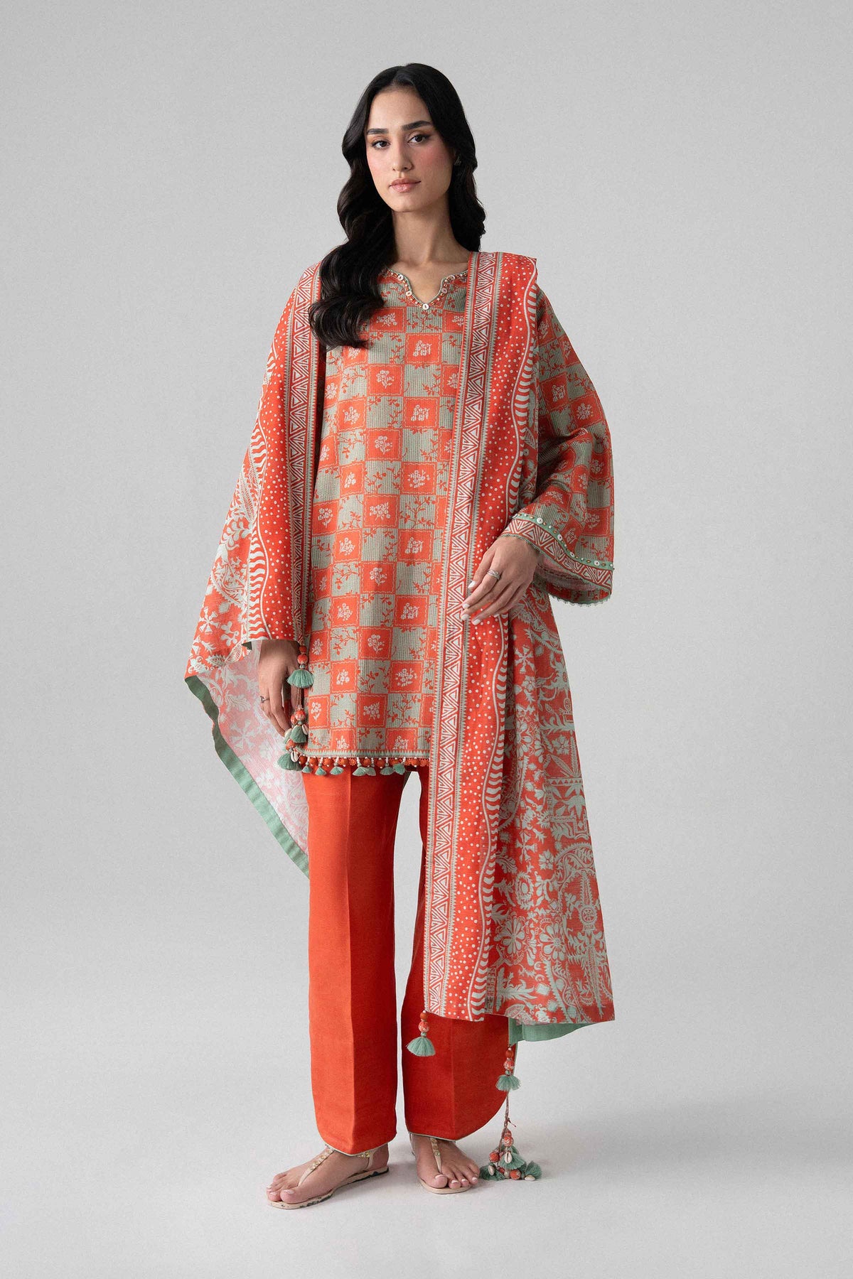 3 Piece - Printed Suit - U3P-NISHA26WV1-20