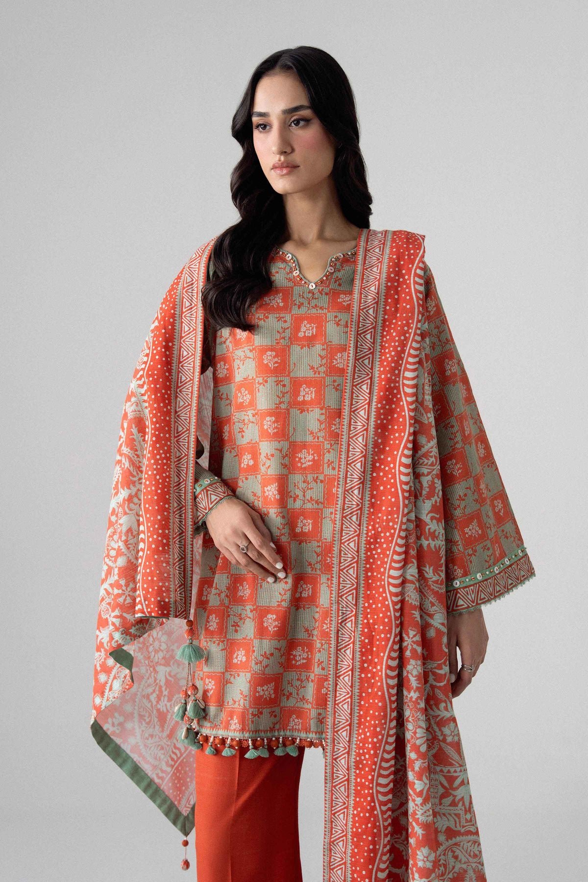 3 Piece - Printed Suit - U3P-NISHA26WV1-20