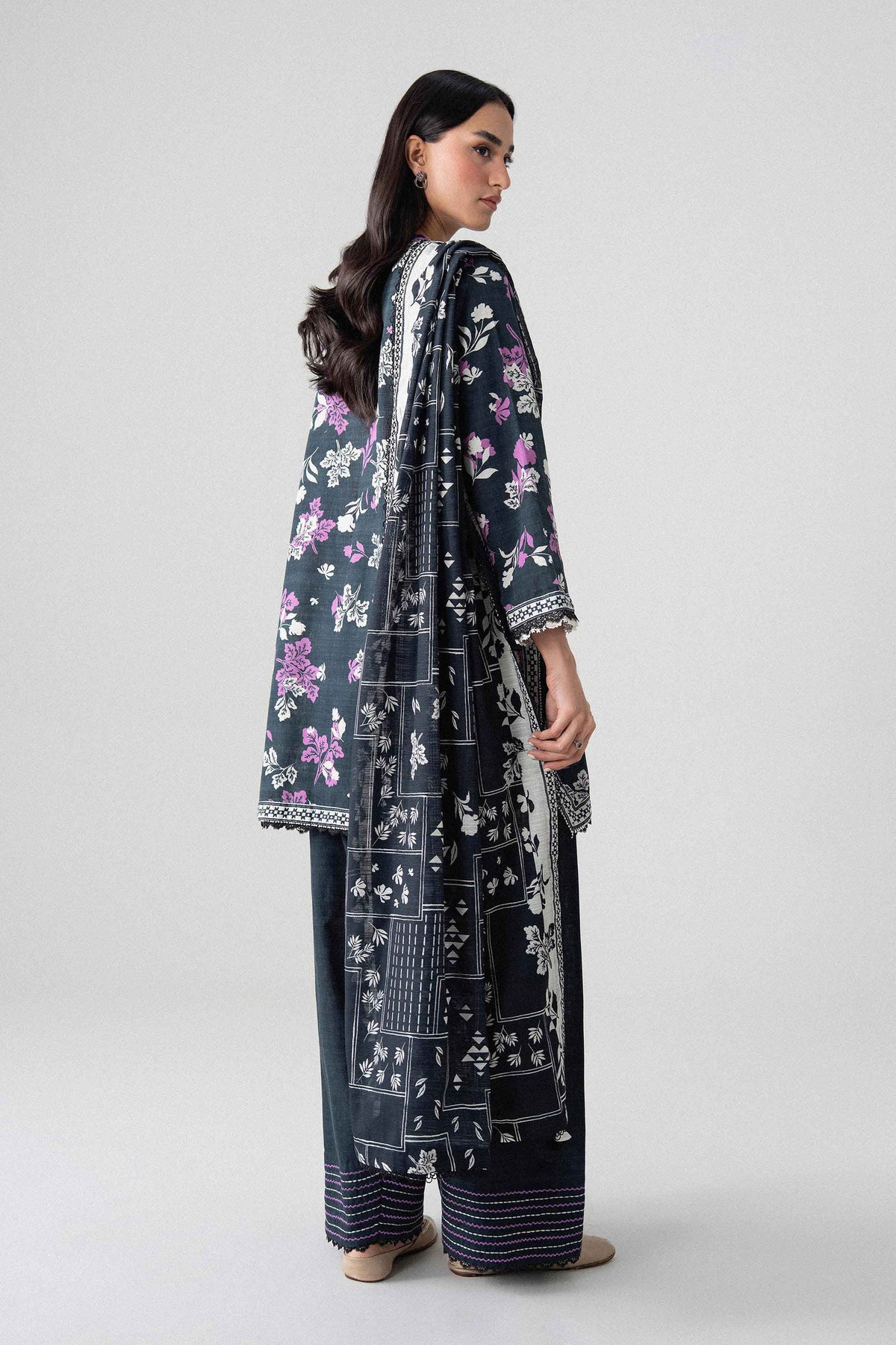 3 Piece - Printed Suit - U3P-NISHA26WV1-21